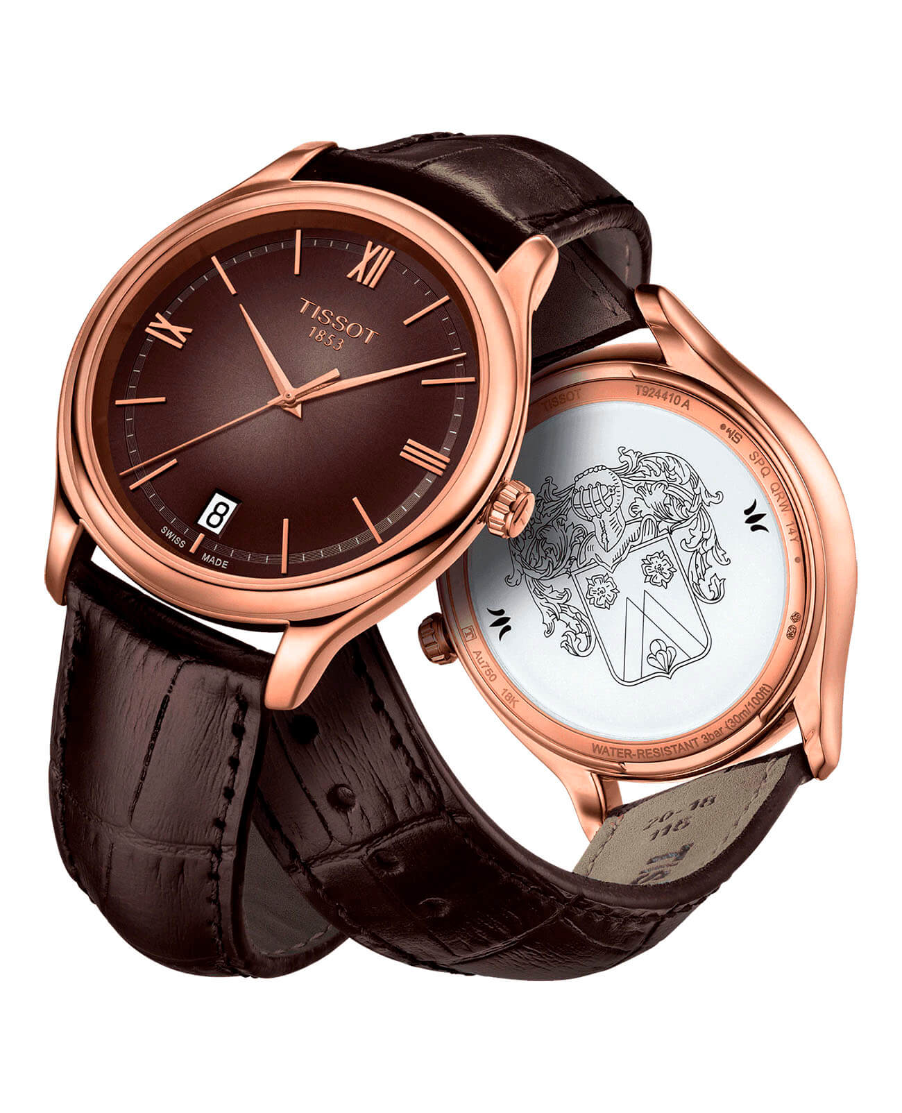Tissot Tissot Fascination 18K Gold T924.410.76.308.00, t gold швейцария мужские часы на браслете кожаный боковой вид