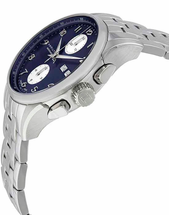 Hamilton Hamilton Jazzmaster Maestro Auto Chrono H32576141, jazzmaster швейцария мужские часы на браслете нержавеющая сталь боковой вид