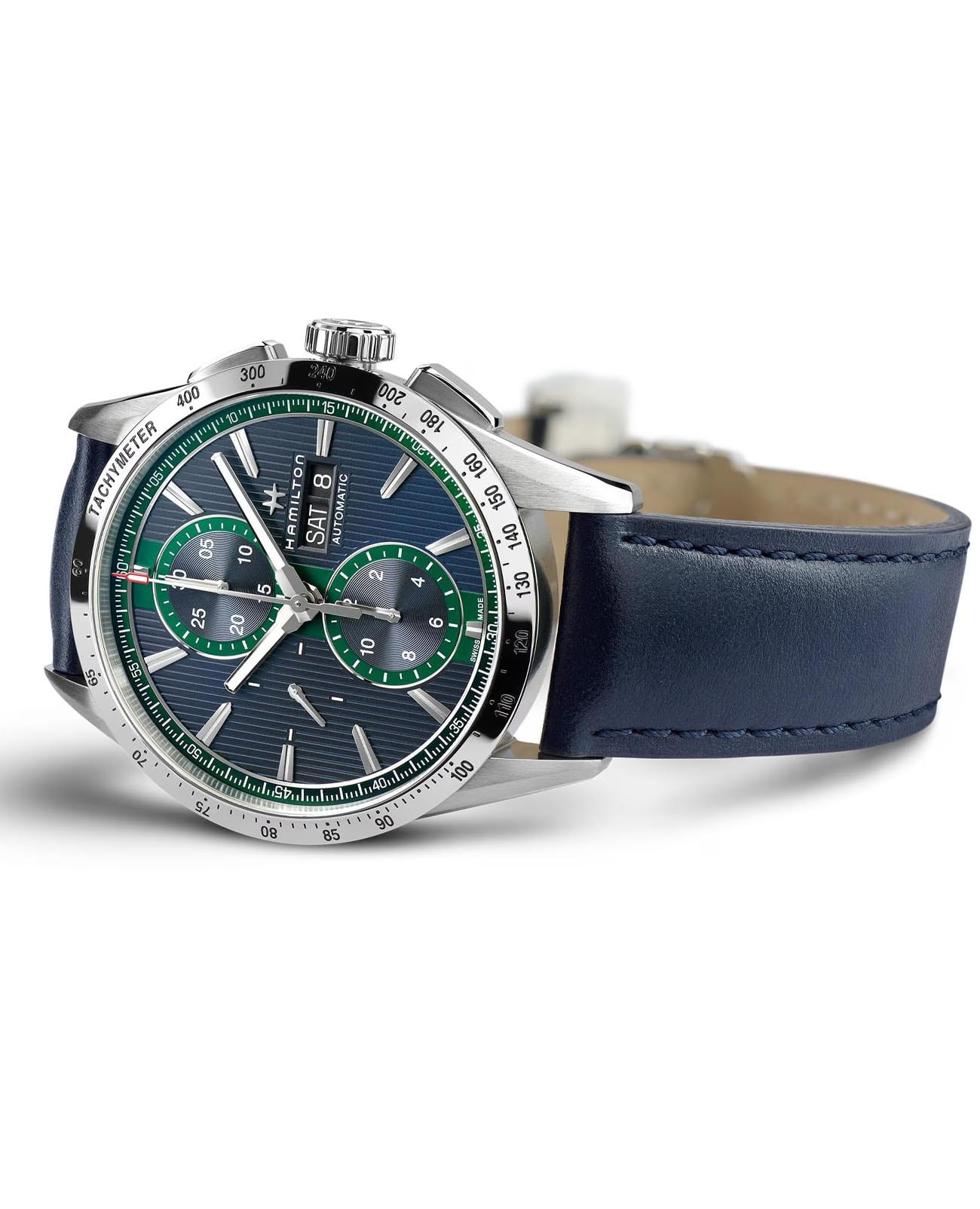 Hamilton Hamilton Broadway Day Date Auto Chrono H43516641 , наручные мужские часы фото под углом