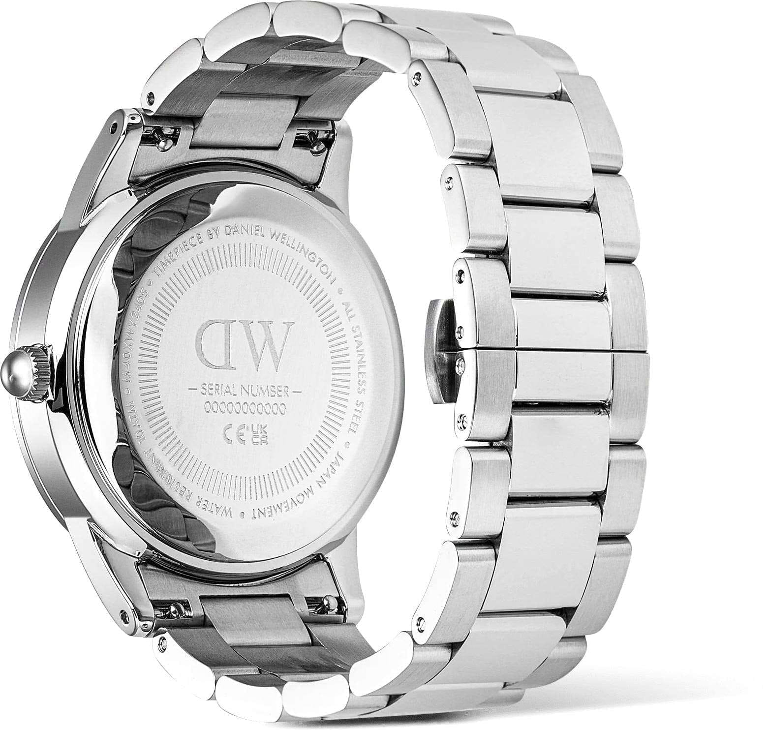 Daniel Wellington Daniel Wellington Iconic Paradigma Link Black Enamel DW00100822, iconic швеция мужские часы на браслете нержавеющая сталь боковой вид
