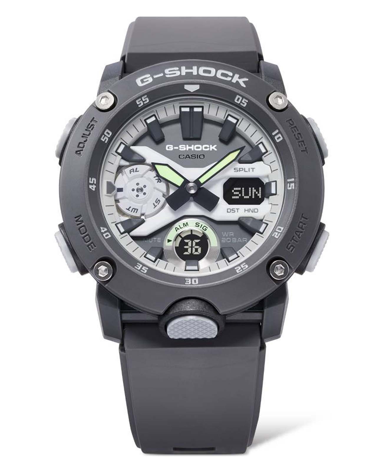 Casio Casio G-Shock GA-2000HD-8ADR (GA-2000HD-8A) GA-2000, наручные мужские часы фото под углом