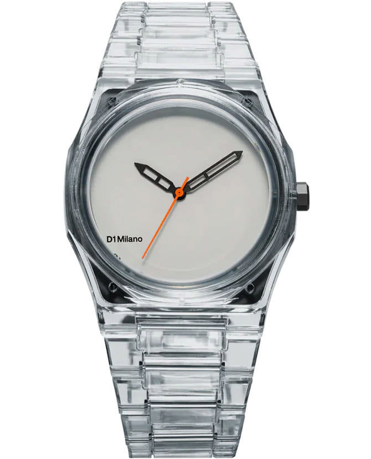 D1 Milano D1 Milano Nylon Exp_Riviera NYBJ03  NYBJ03 кварцевые мужские часы голубой циферблат, браслет нейлон — вид спереди