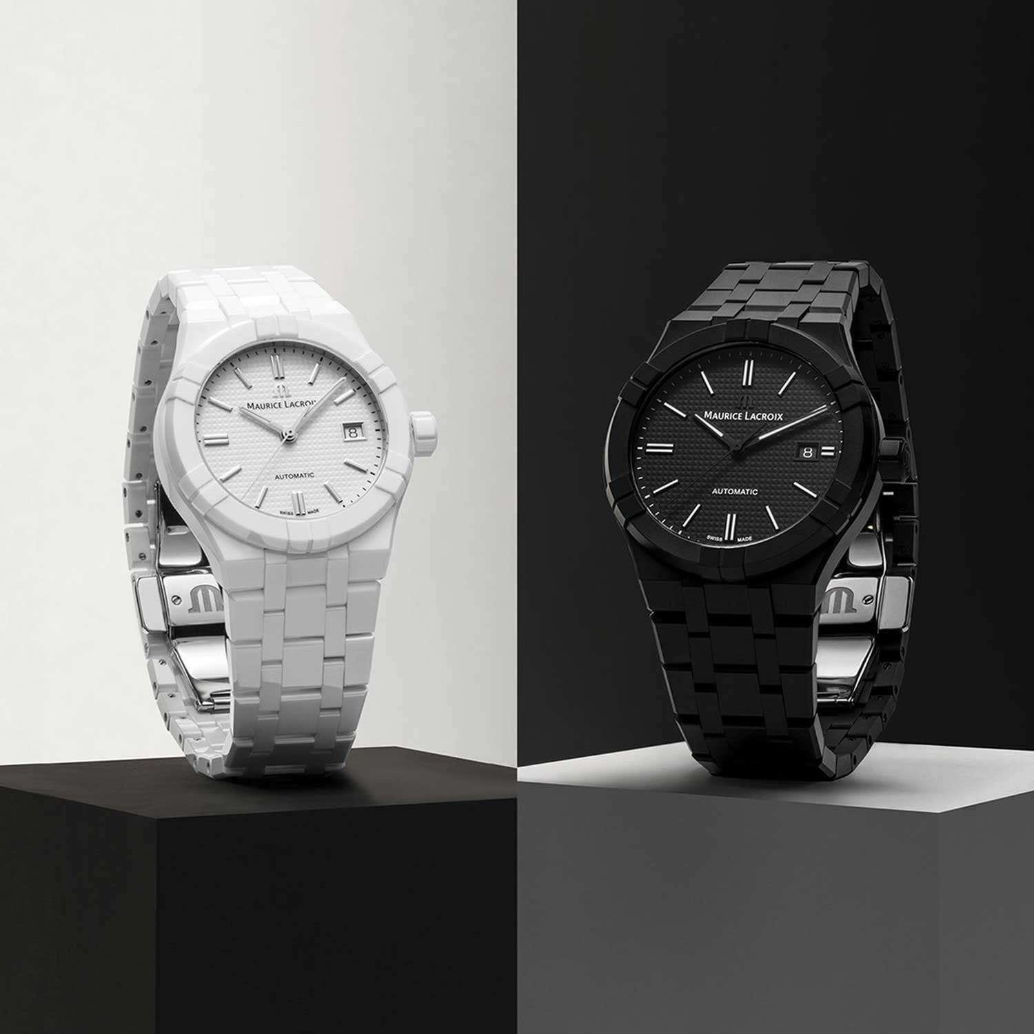 Maurice Lacroix Maurice Lacroix Aikon Automatic AI6008-CRM22-330-2 мужские часы черный циферблат на запястье