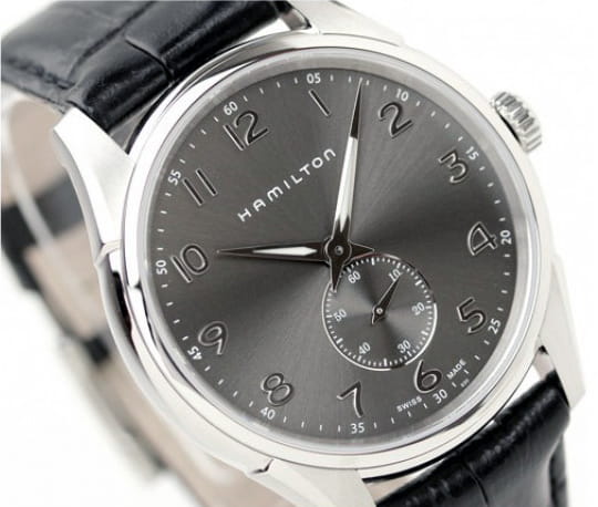 Hamilton Hamilton Jazzmaster Thinline Quartz H38411783, jazzmaster швейцария мужские часы на браслете кожаный боковой вид