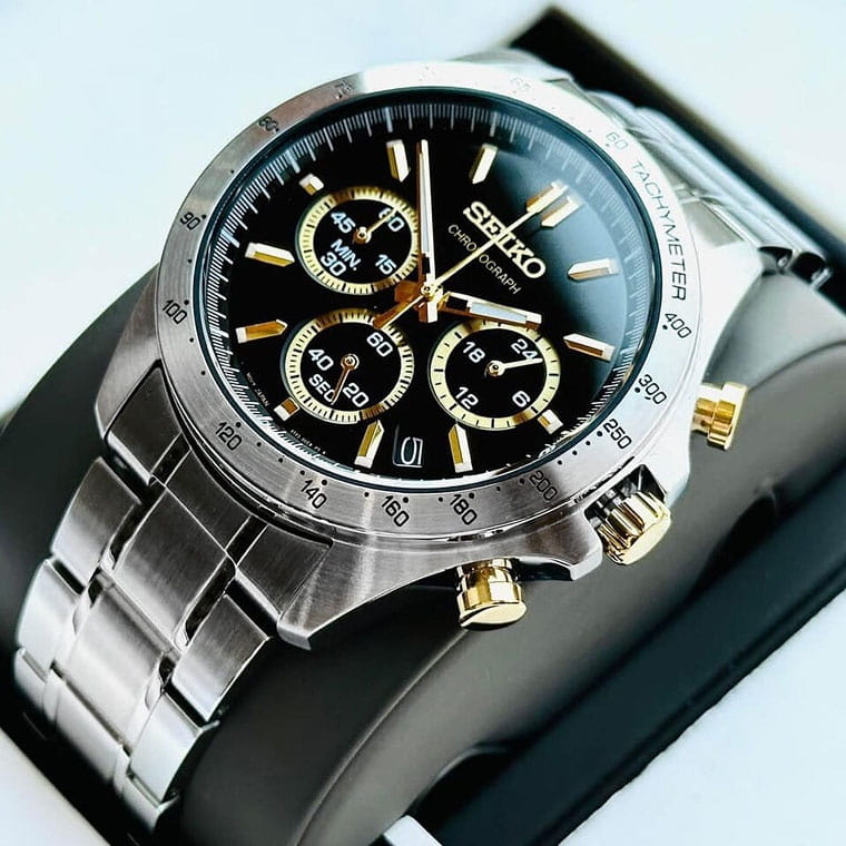 Оригинальные часы Seiko Seiko Spirit Chronograph SBTR015 кварцевые калибр механизма 8t63 общий вид