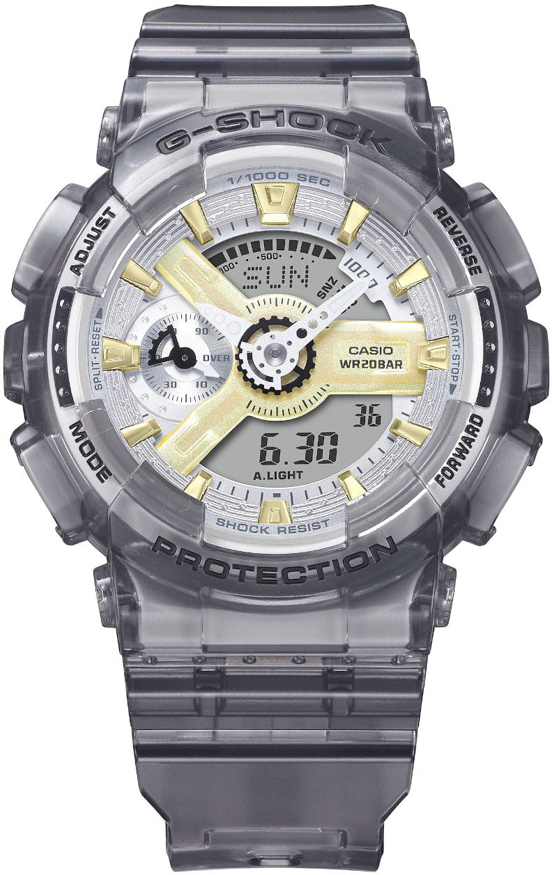 Casio Casio G-Shock GMA-S110GS-8ADR (GMA-S110GS-8A) женские часы серый циферблат на запястье