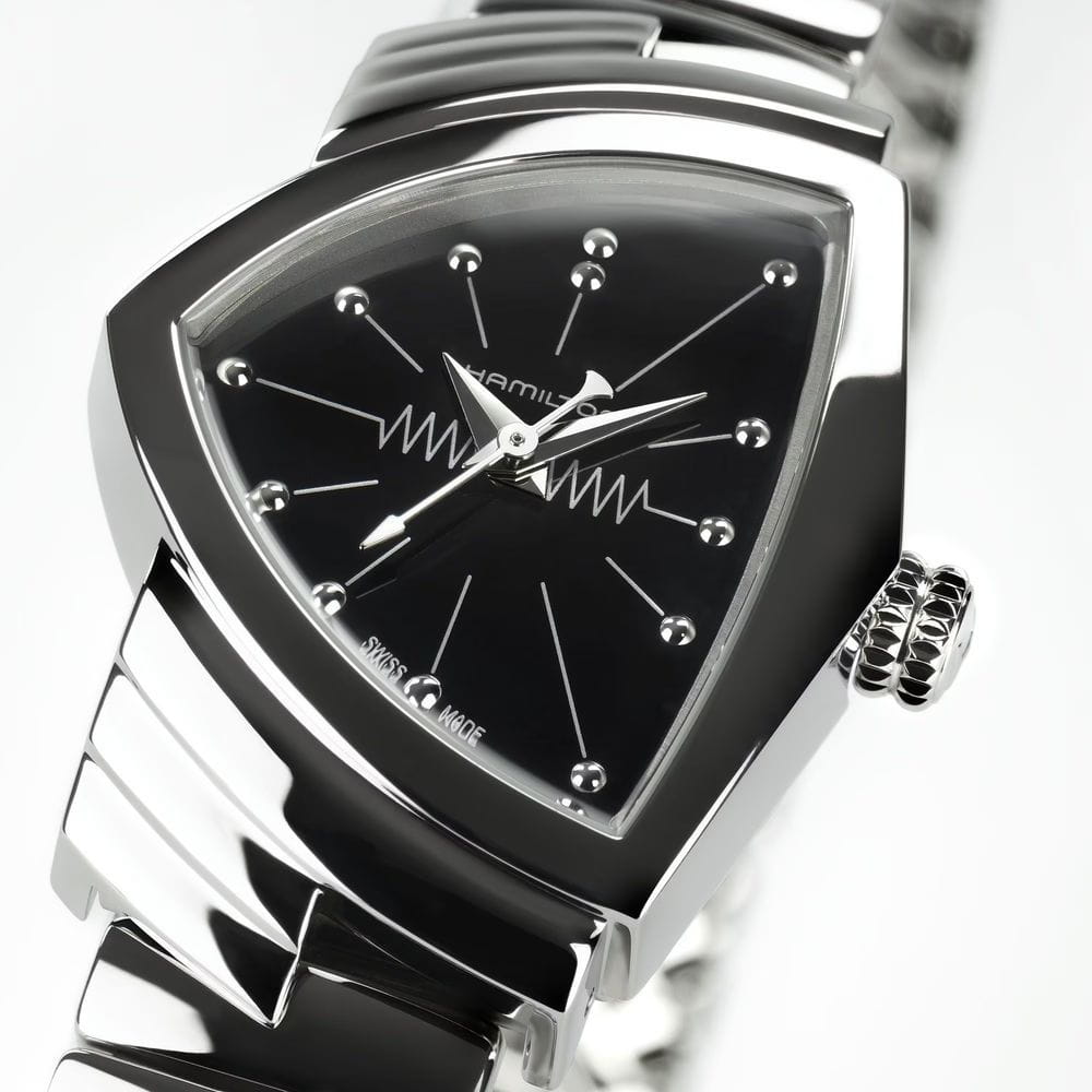 Hamilton Hamilton Ventura S Quartz H24211130, ventura швейцария женские часы на браслете нержавеющая сталь боковой вид