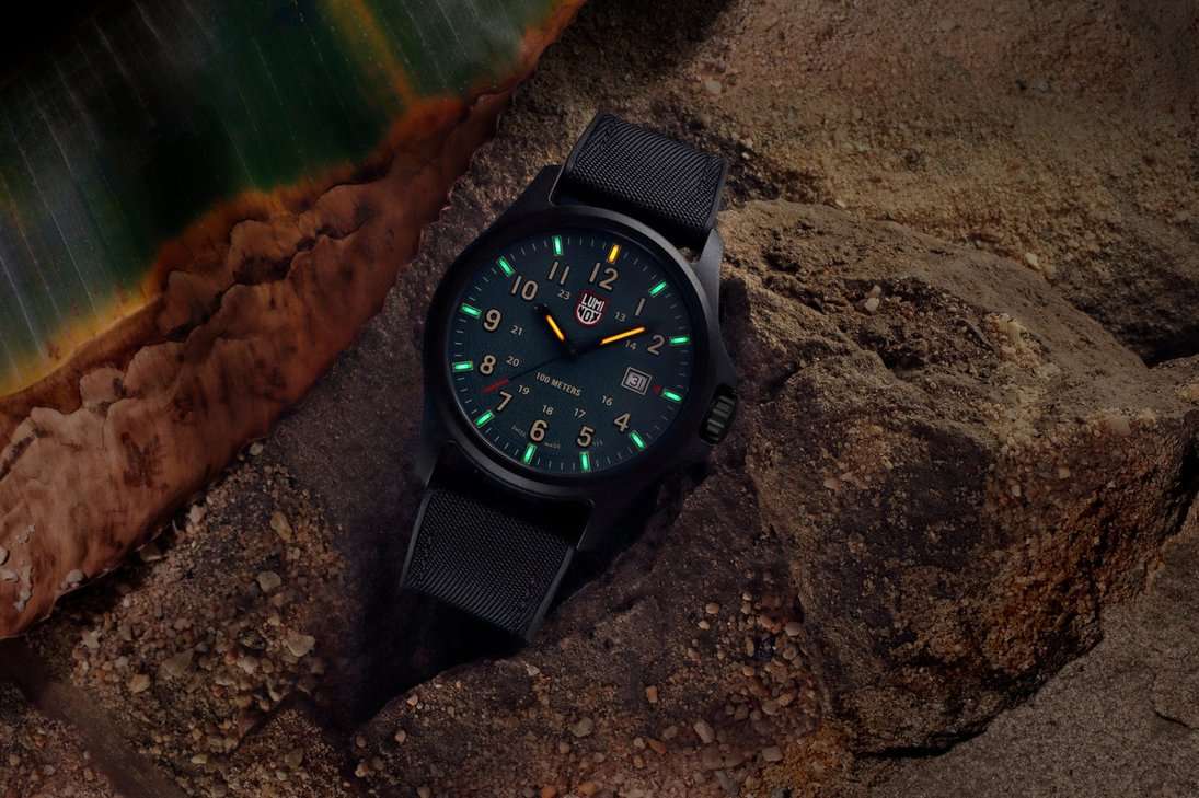 Luminox Luminox Atacama Field XL.1977 кварцевые мужские часы часы крупный план зеленый циферблата