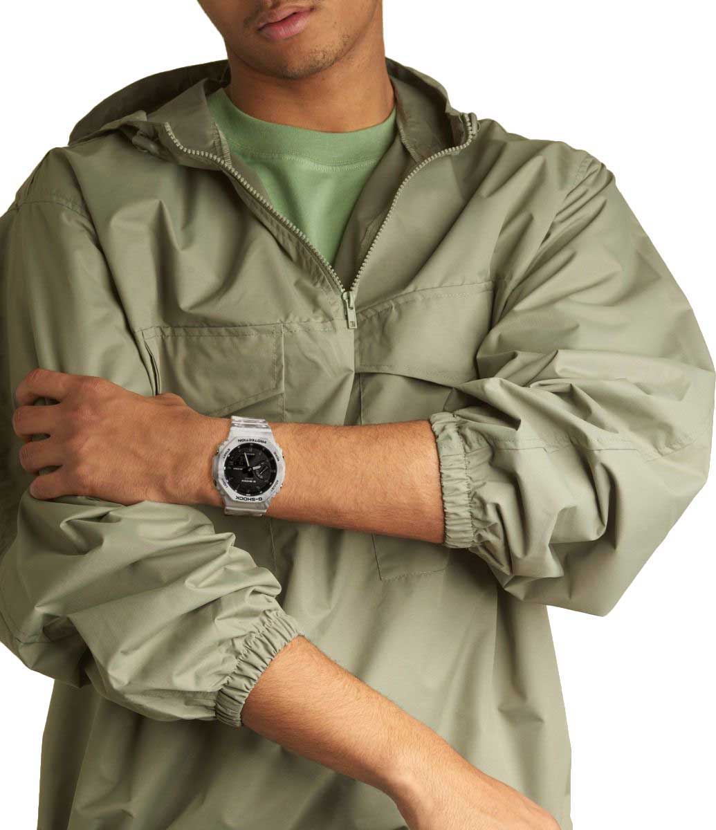 Casio Casio G-Shock Frozen Forest GAE-2100GC-7AER лимитированной серии, наручные мужские часы фото под углом