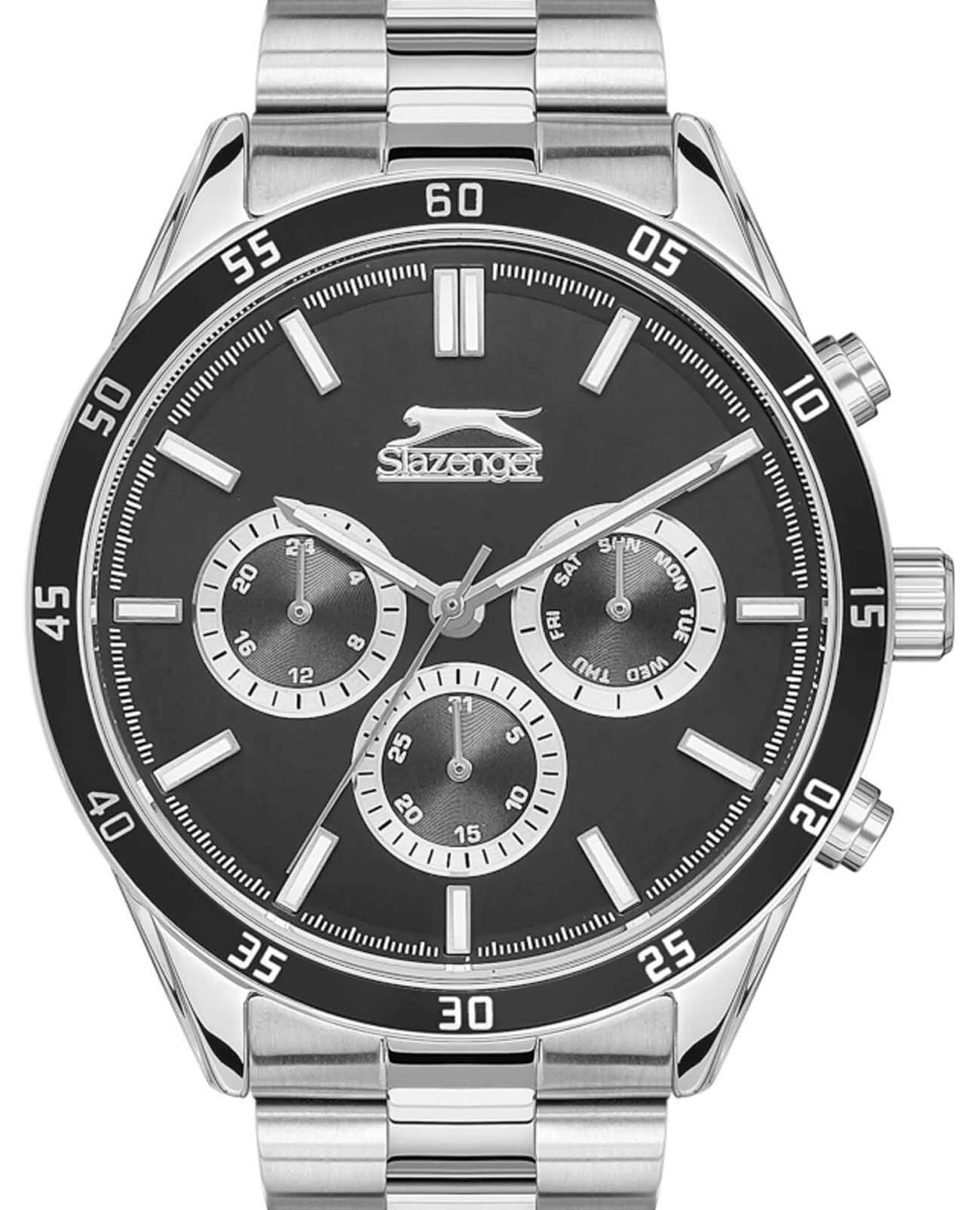 Slazenger Slazenger Multifunction SL.09.2109.2.04,  англия мужские часы на браслете суперметалл боковой вид