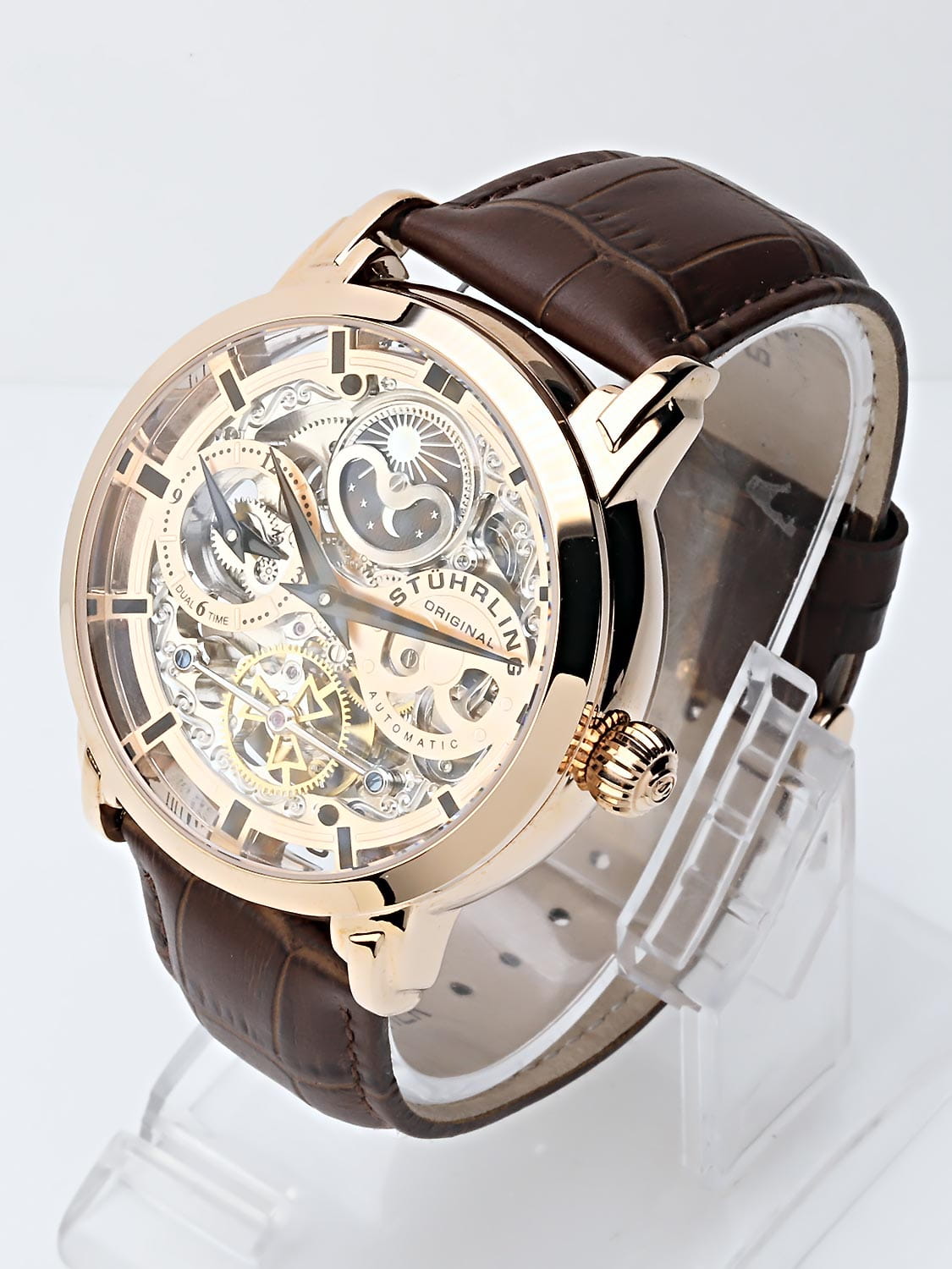 Оригинальные часы Stuhrling Stuhrling Legacy 3924.3 механические калибр механизма st-91011 общий вид