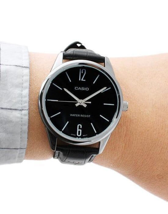 Casio Casio Collection MTP-V005L-1BUDF (MTP-V005L-1B) , наручные мужские часы фото под углом