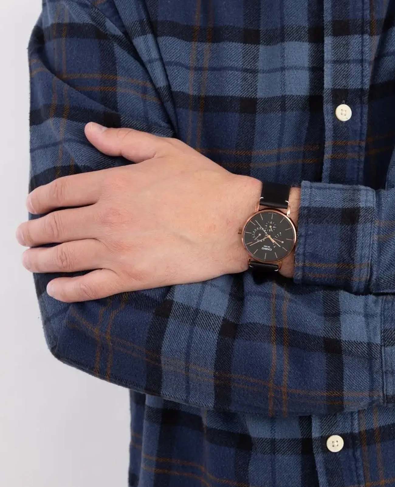 Casio Casio Collection MTP-E320RL-1E , наручные мужские часы фото под углом
