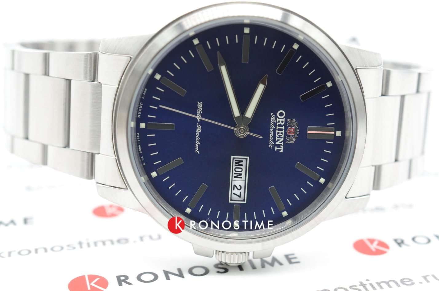 Orient Orient Automatic RA-AA0C02L (RN-AA0C02L), classic automatic япония мужские часы на браслете нержавеющая сталь боковой вид