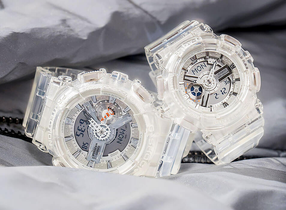 Casio Casio G-Shock GA-110CR-7AER GA-110, наручные мужские часы фото под углом