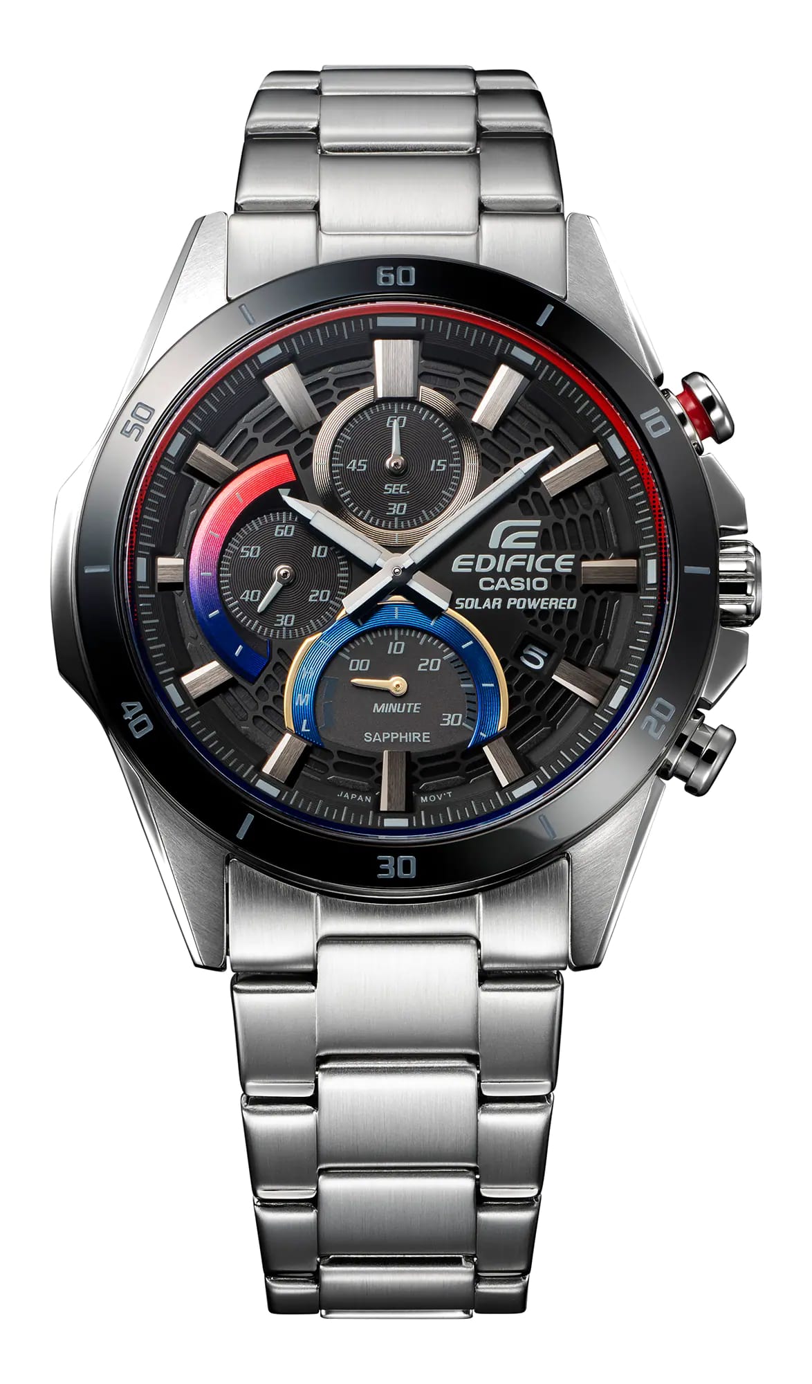Casio Casio Edifice EFS-S610HG-1A кварцевые мужские часы часы крупный план  циферблата