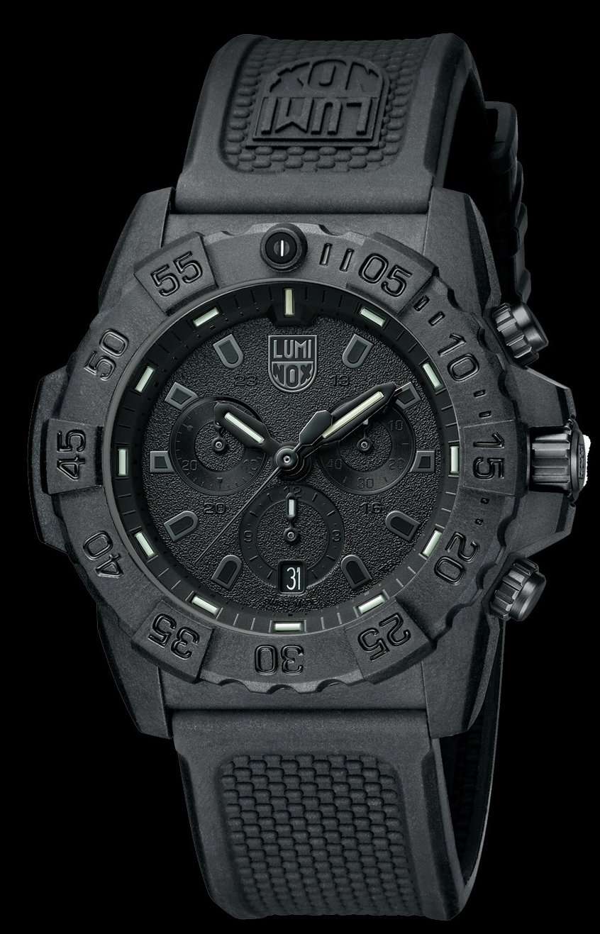 Оригинальные часы Luminox Luminox Navy SEAL Chronograph 3580 Series XS.3581.BO кварцевые калибр механизма ronda 5030.d hh1 общий вид