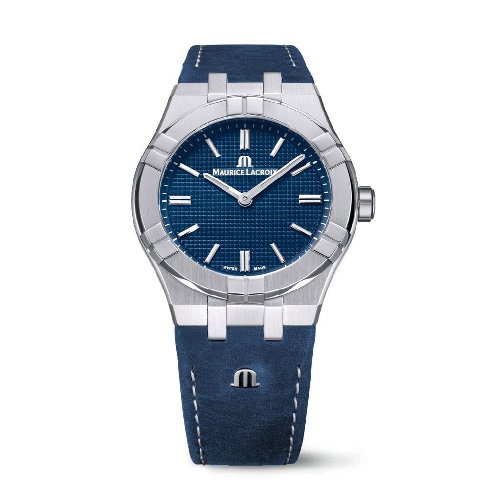 Maurice Lacroix Maurice Lacroix Aikon Manual 39mm Collectors Edition AI7007-SS00E-430-C , наручные мужские часы фото под углом