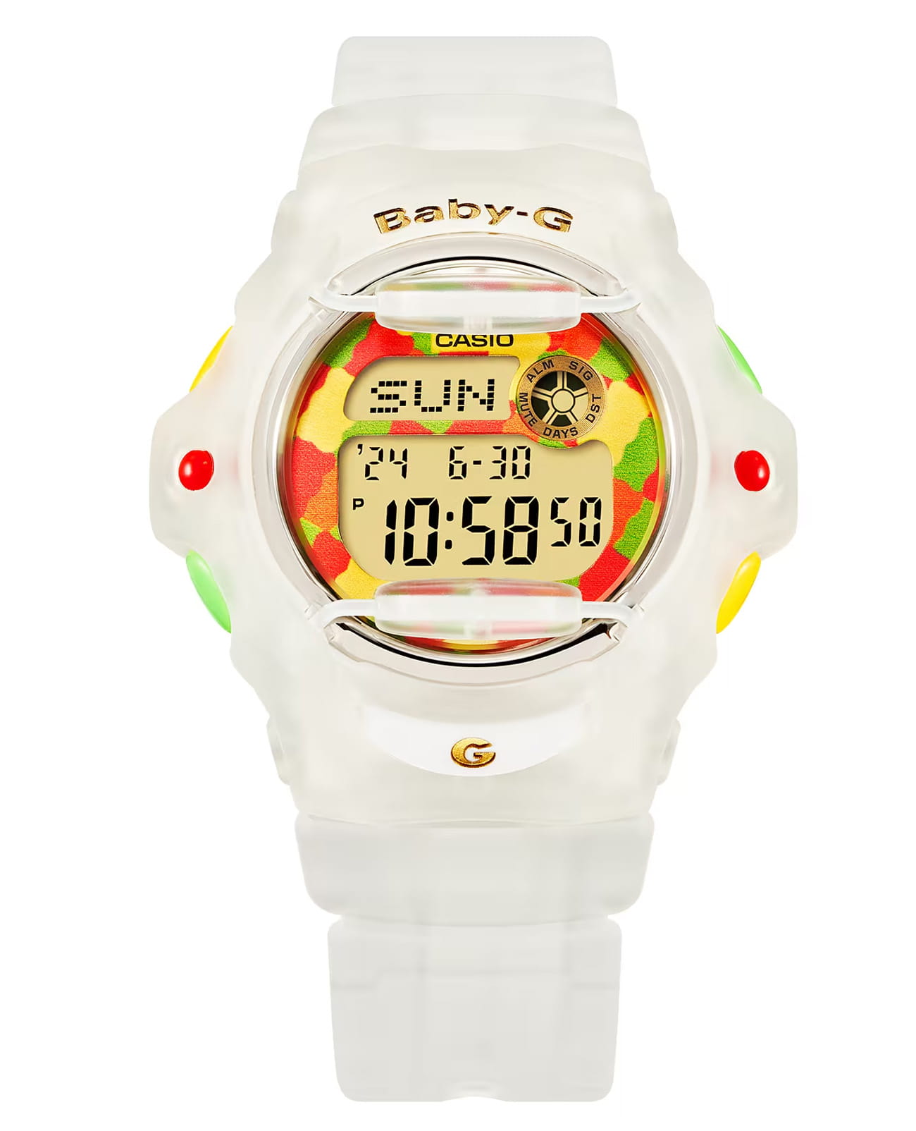 Casio Casio Baby-G BG-169HRB-7DR, baby-g япония женские часы на браслете пластик боковой вид