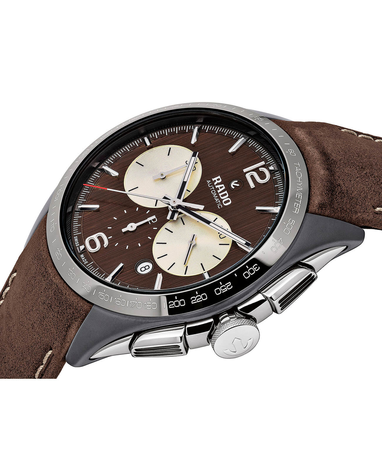 Rado Rado Hyperchrome Tennis Automatic Chronograph R32022305, hyperchrome швейцария мужские часы на браслете кожаный боковой вид