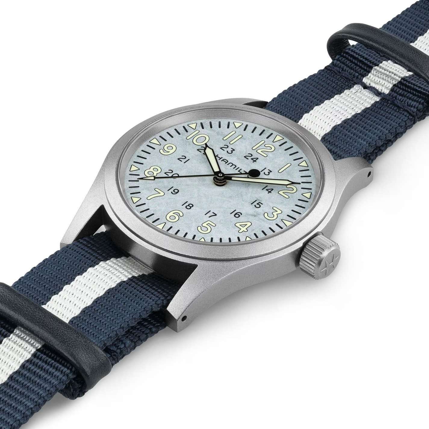 Hamilton Hamilton Khaki Field Mechanical H89459940 , наручные мужские часы фото под углом
