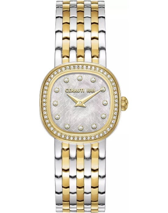 Cerruti 1881 Cerruti 1881 Gresta CIWLG0072911  CIWLG0072911 кварцевые женские часы перламутровый циферблат, браслет нержавеющая сталь с ip-покрытием — вид спереди