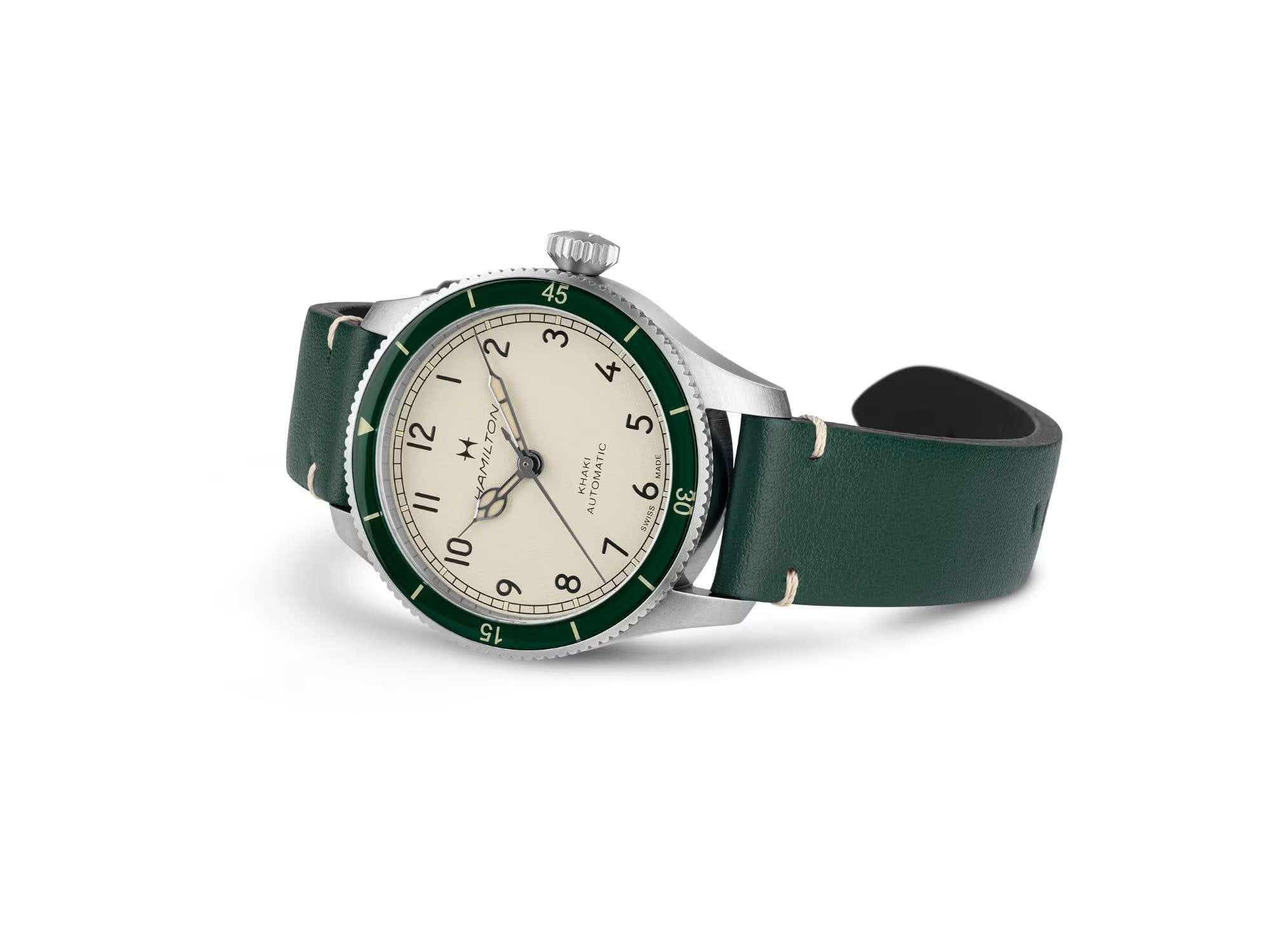 Оригинальные часы Hamilton Hamilton Khaki Aviation Pilot Pioneer Auto 38mm H76255810 механические калибр механизма h-10 общий вид