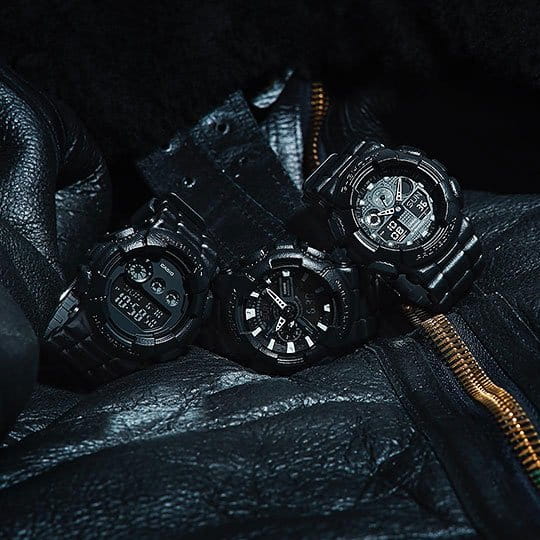 Casio Casio G-Shock GA-100BT-1A мужские часы черный циферблат на запястье