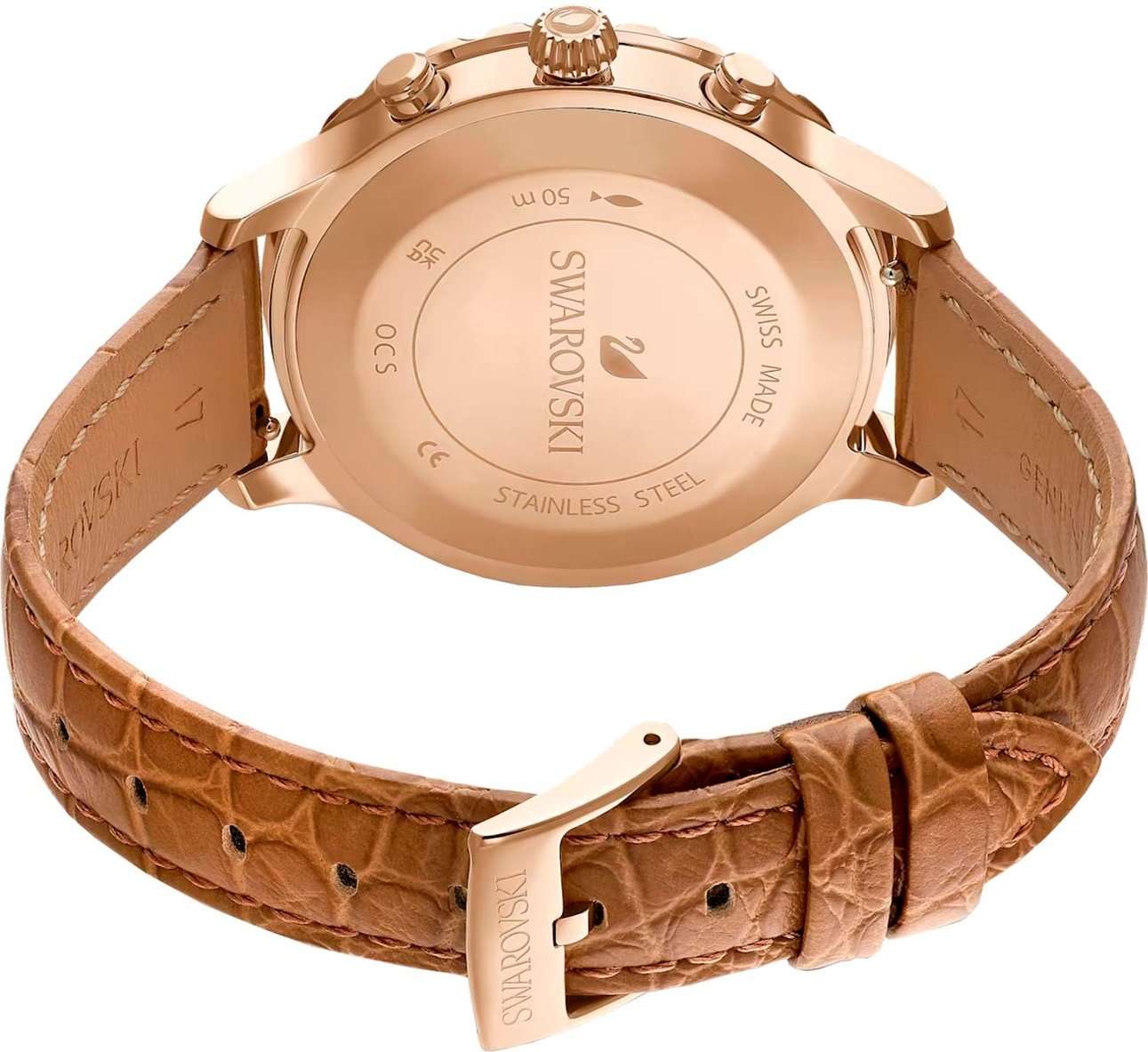 Swarovski Swarovski Octea Lux Chrono 5632260 женские часы коричневый циферблат на запястье