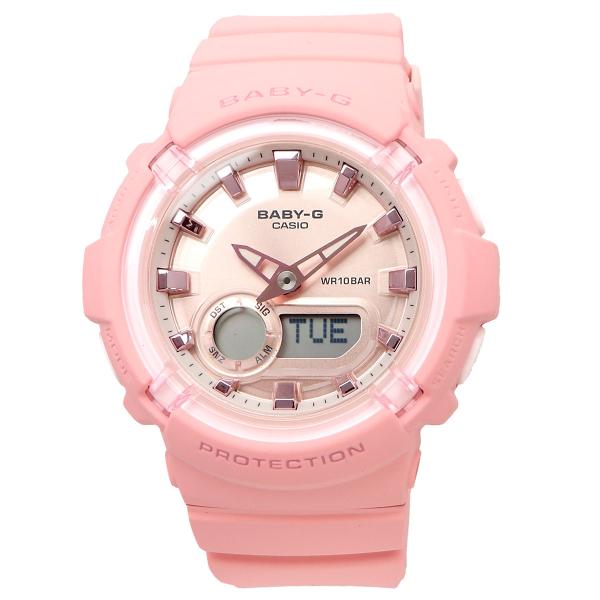 Casio Casio Baby-G BGA-280-4A кварцевые женские часы часы крупный план розовый циферблата