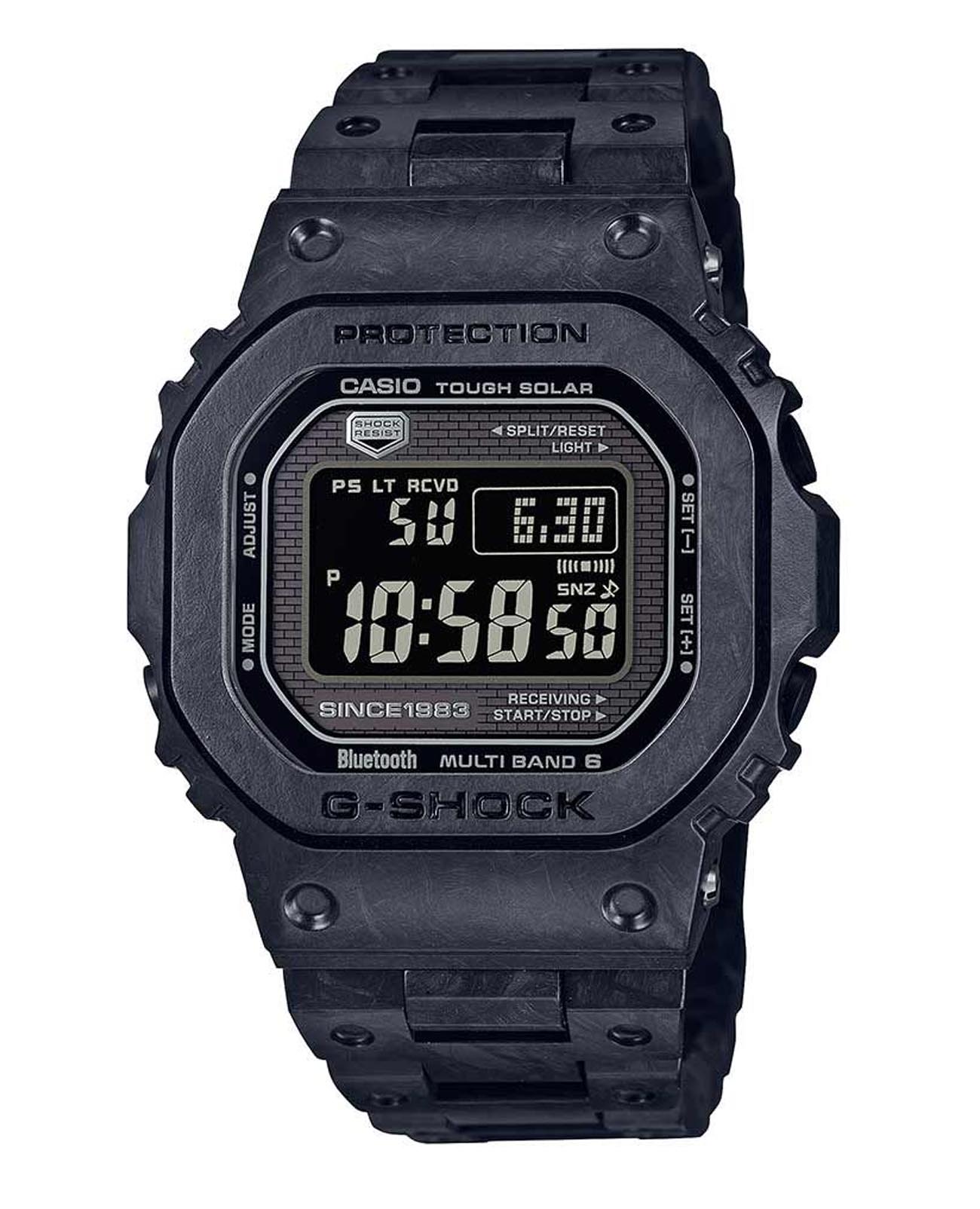 Casio Casio G-Shock GCW-B5000UN-1 Premium GCW-B5000UN-1 электронные мужские часы  циферблат, браслет пластик — вид спереди