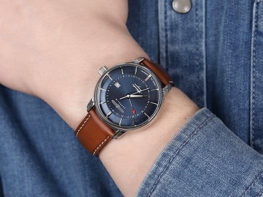 Zeppelin Zeppelin Atlantic 84423 кварцевые мужские часы часы крупный план синий циферблата