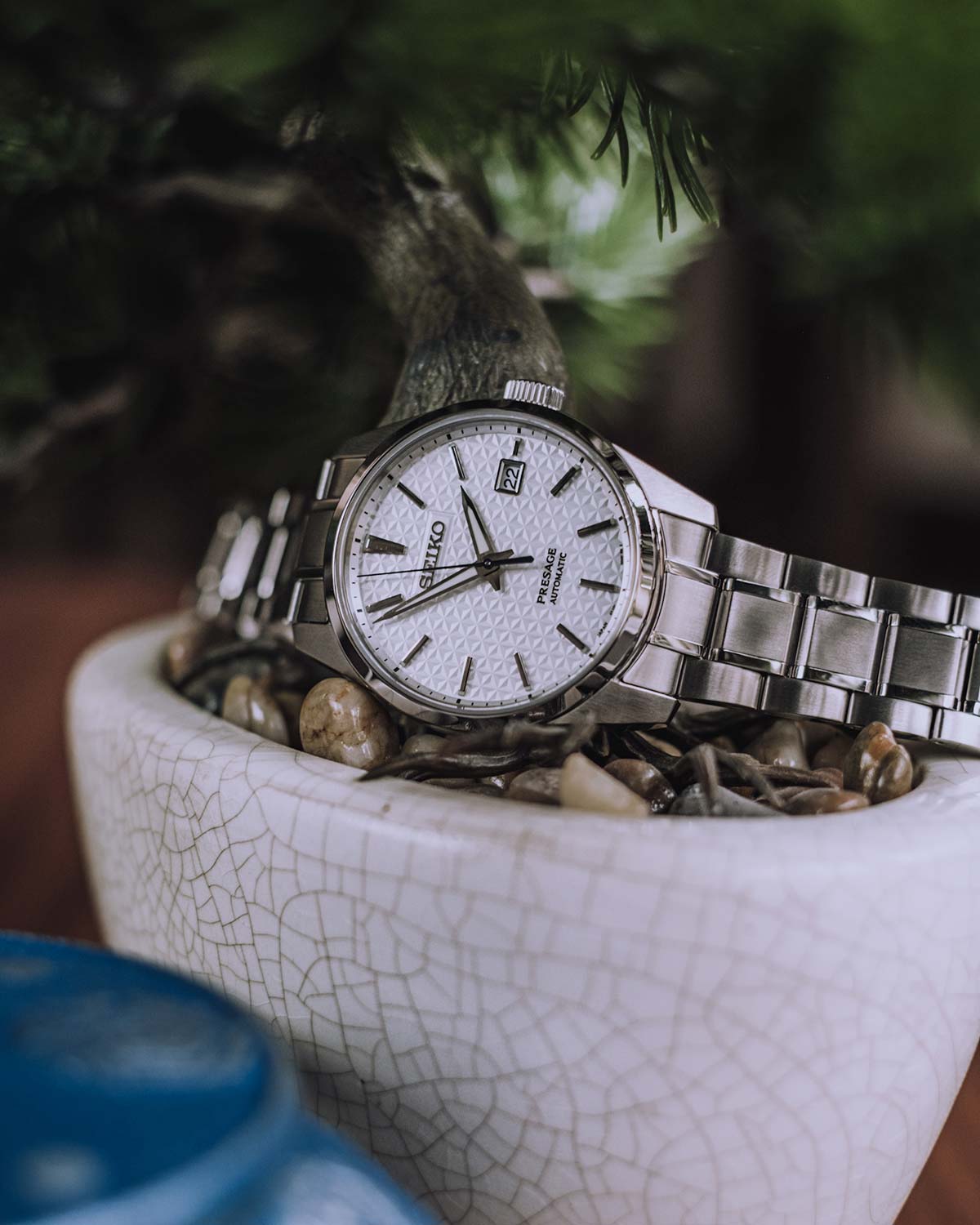 Seiko SPB165 мужские часы застежка крупным планом