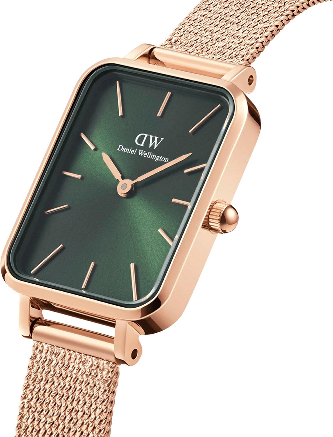 Daniel Wellington Daniel Wellington Quadro Pressed Melrose Emerald DW00100445 , наручные женские часы фото под углом