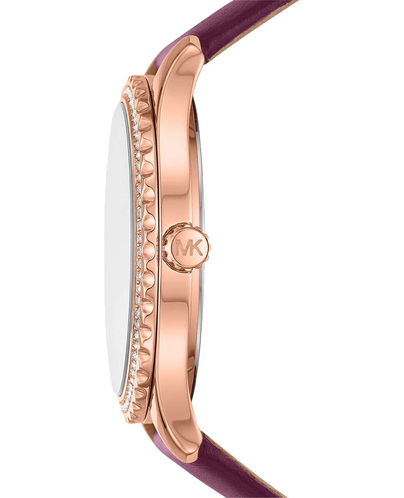 Michael Kors Michael Kors Layton MK2926,  сша женские часы на браслете кожаный боковой вид