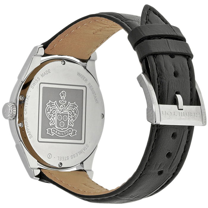 Оригинальные часы Hamilton Hamilton Jazzmaster Thinline Quartz H38411783 кварцевые калибр механизма eta 980.163 общий вид