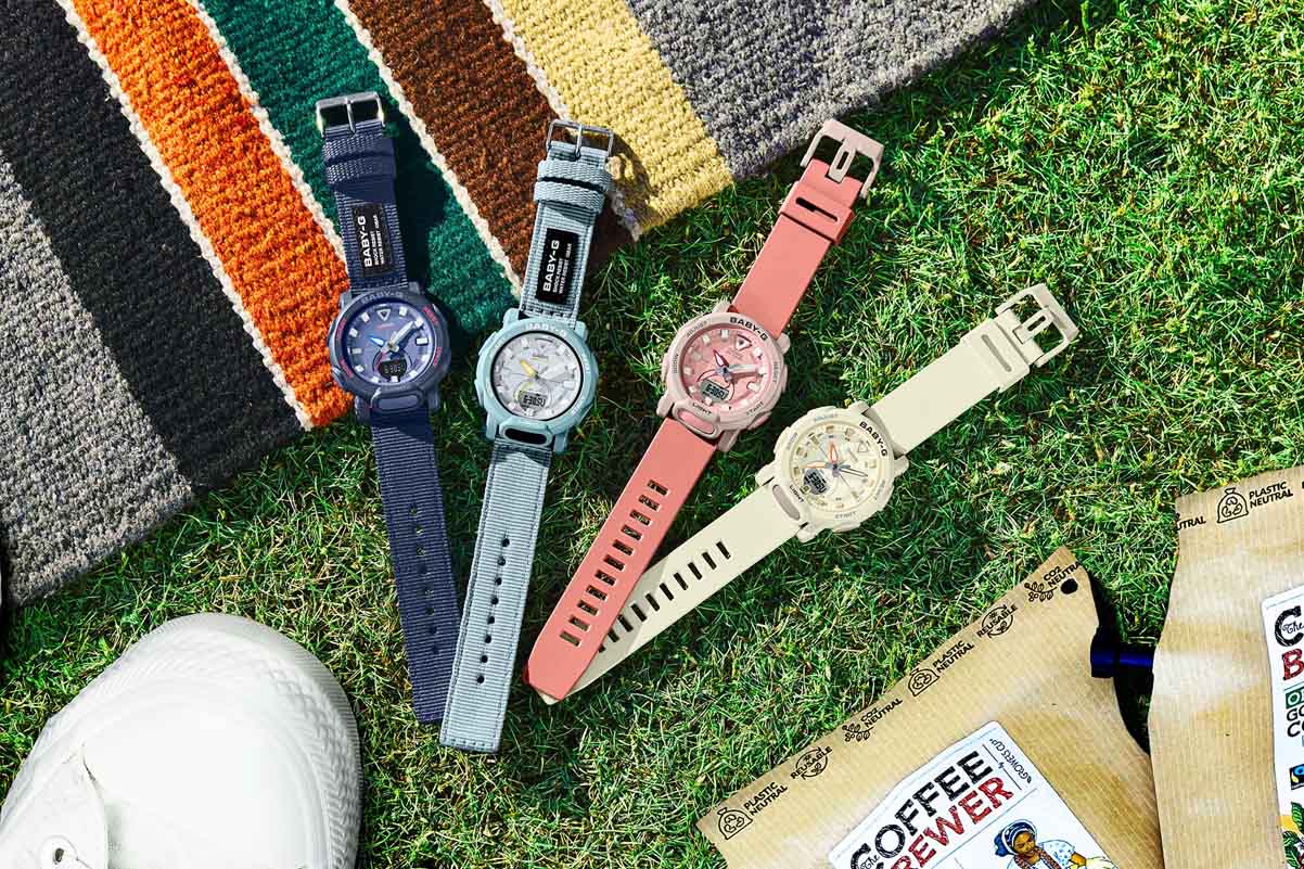 Casio Casio Baby-G BGA-310-7A кварцевые женские часы часы крупный план белый циферблата