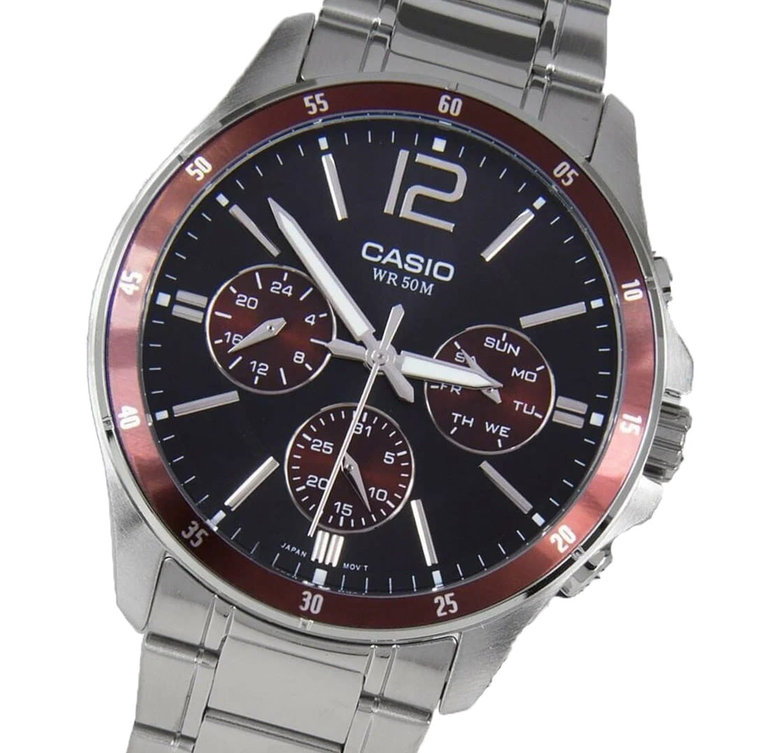 Casio Casio Collection MTP-1374D-5AVDF(MTP-1374D-5A) кварцевые часы с аксессуарами мужские часы модель MTP-1374D-5A