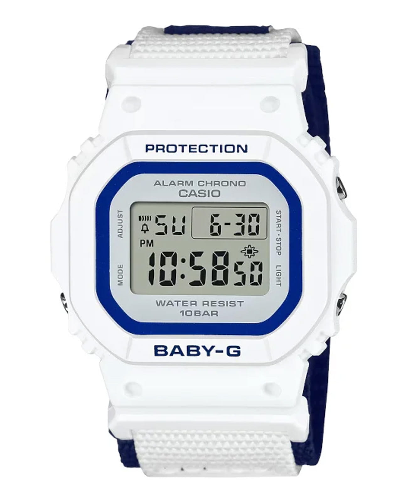 Casio Casio Lover's Collection LOV-23A-7,  япония  на браслете тканевый боковой вид