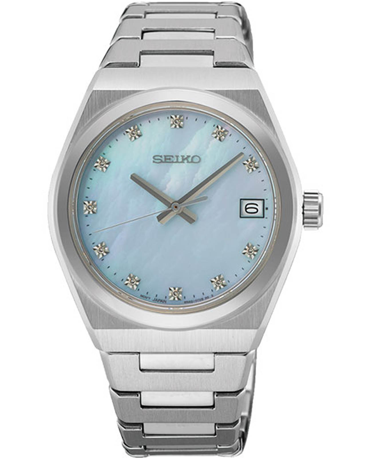 Seiko Seiko Conceptual Series Dress SUR603P1  SUR603P1 кварцевые женские часы голубой циферблат, браслет нержавеющая сталь — вид спереди