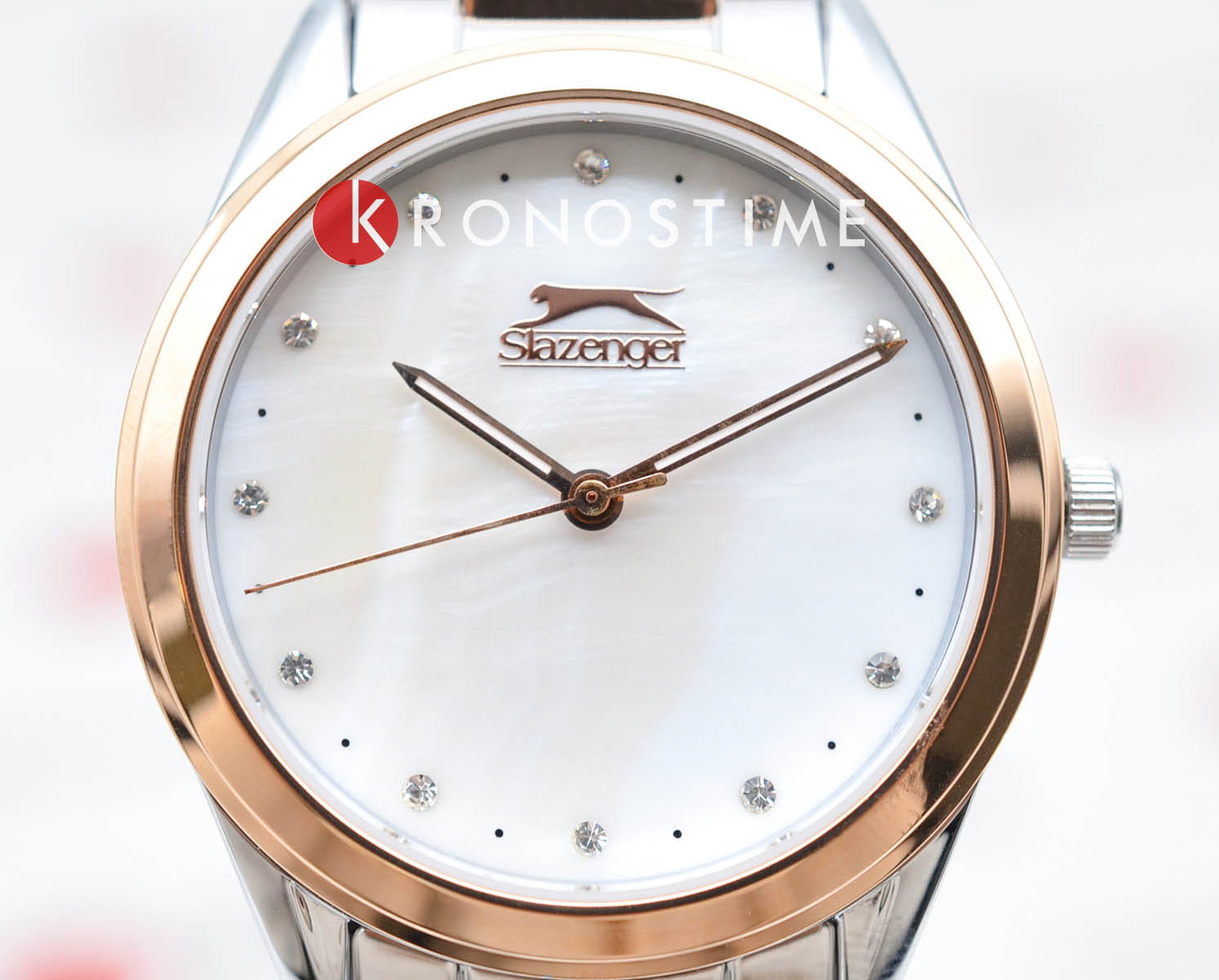 Slazenger Slazenger SL.09.2013.3.05,  англия женские часы на браслете суперметалл с ip покрытием боковой вид