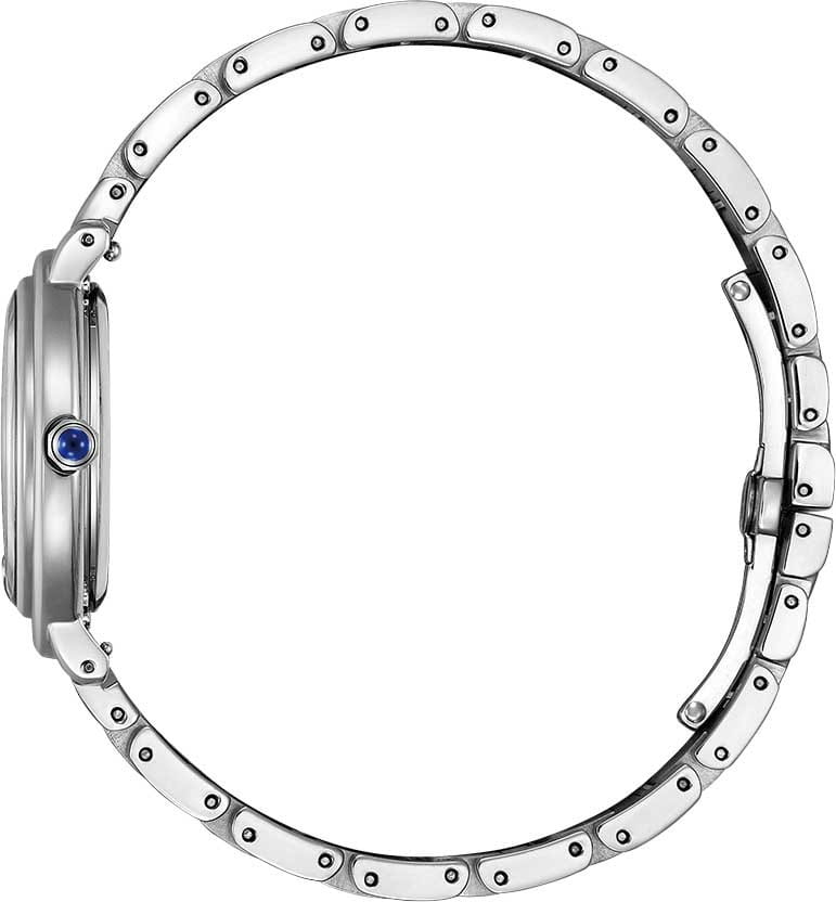 Citizen Citizen Citizen L EM1090-60D,  япония женские часы на браслете нержавеющая сталь боковой вид