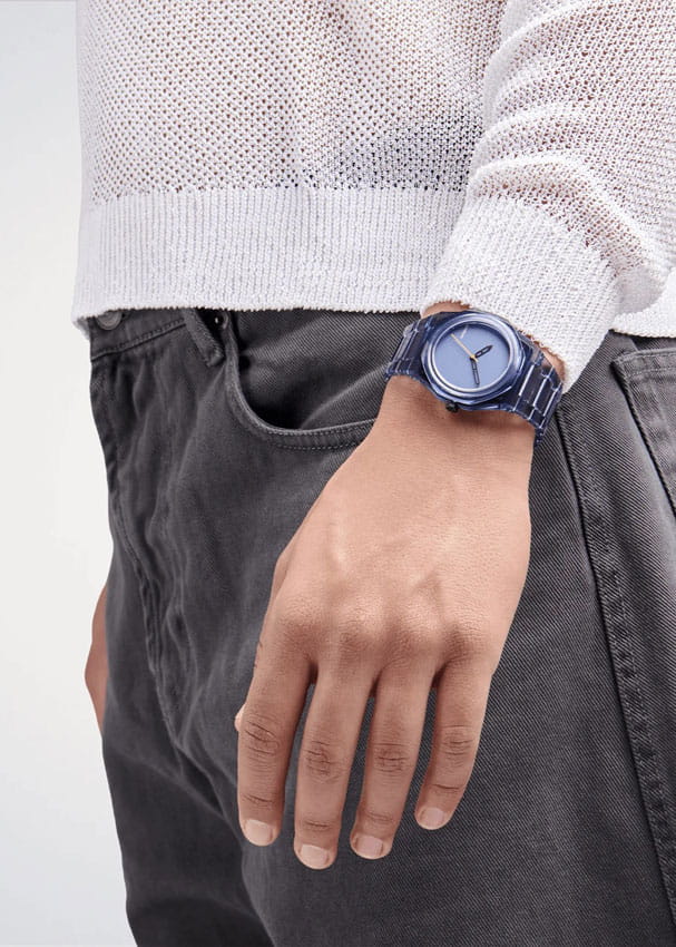 D1 Milano D1 Milano Nylon Exp_Cobalt NYBJ05 , наручные мужские часы фото под углом