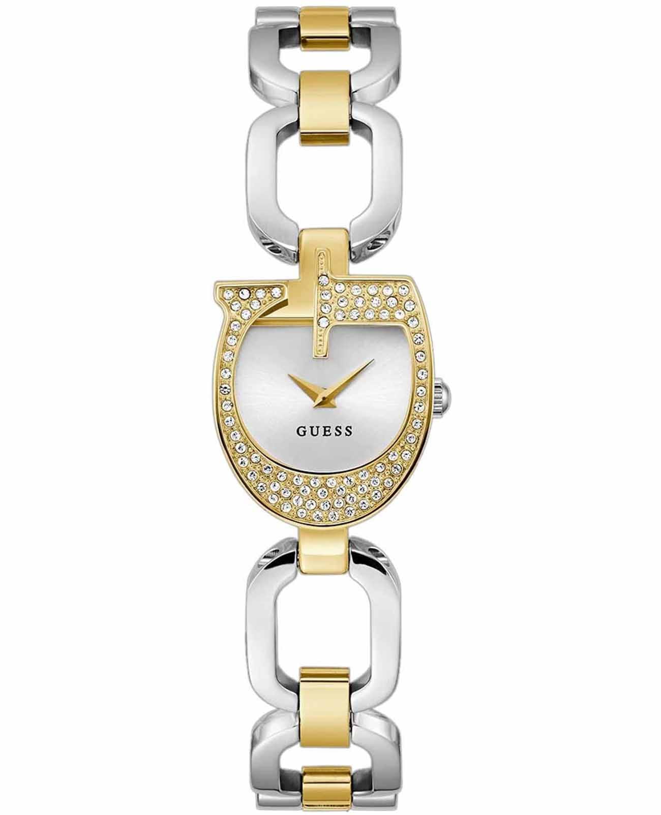 Guess Guess Dress Gia GW0683L6  GW0683L6 кварцевые женские часы серебристый циферблат, браслет нержавеющая сталь с ip-покрытием — вид спереди