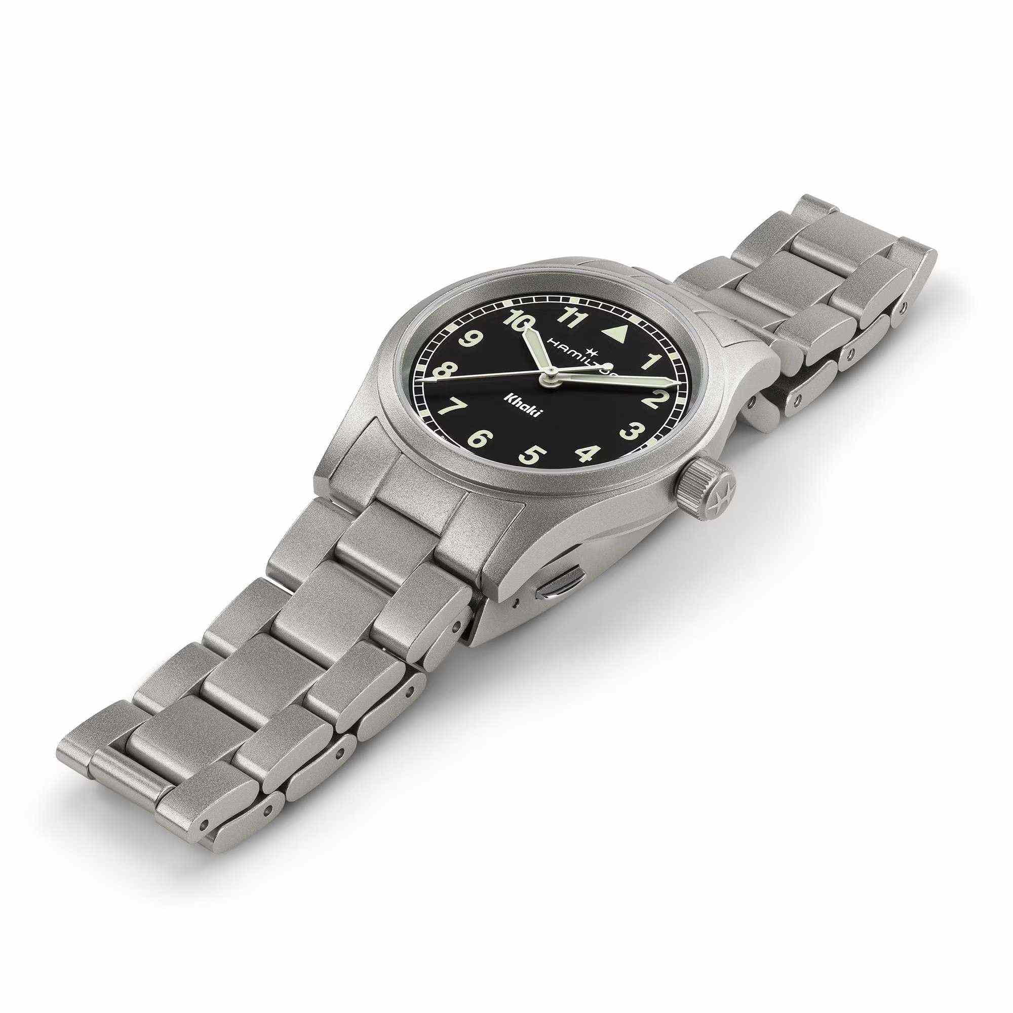 Hamilton Hamilton Khaki Field Quartz 33mm H69301130 , наручные мужские часы фото под углом