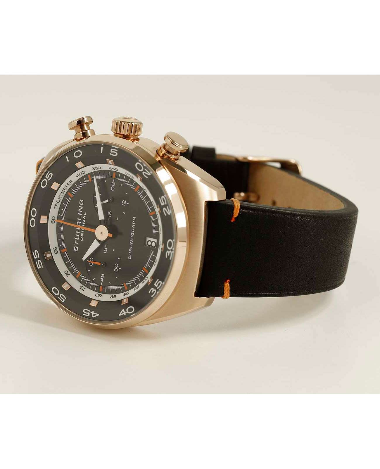 Stuhrling 1000.03 мужские часы застежка крупным планом