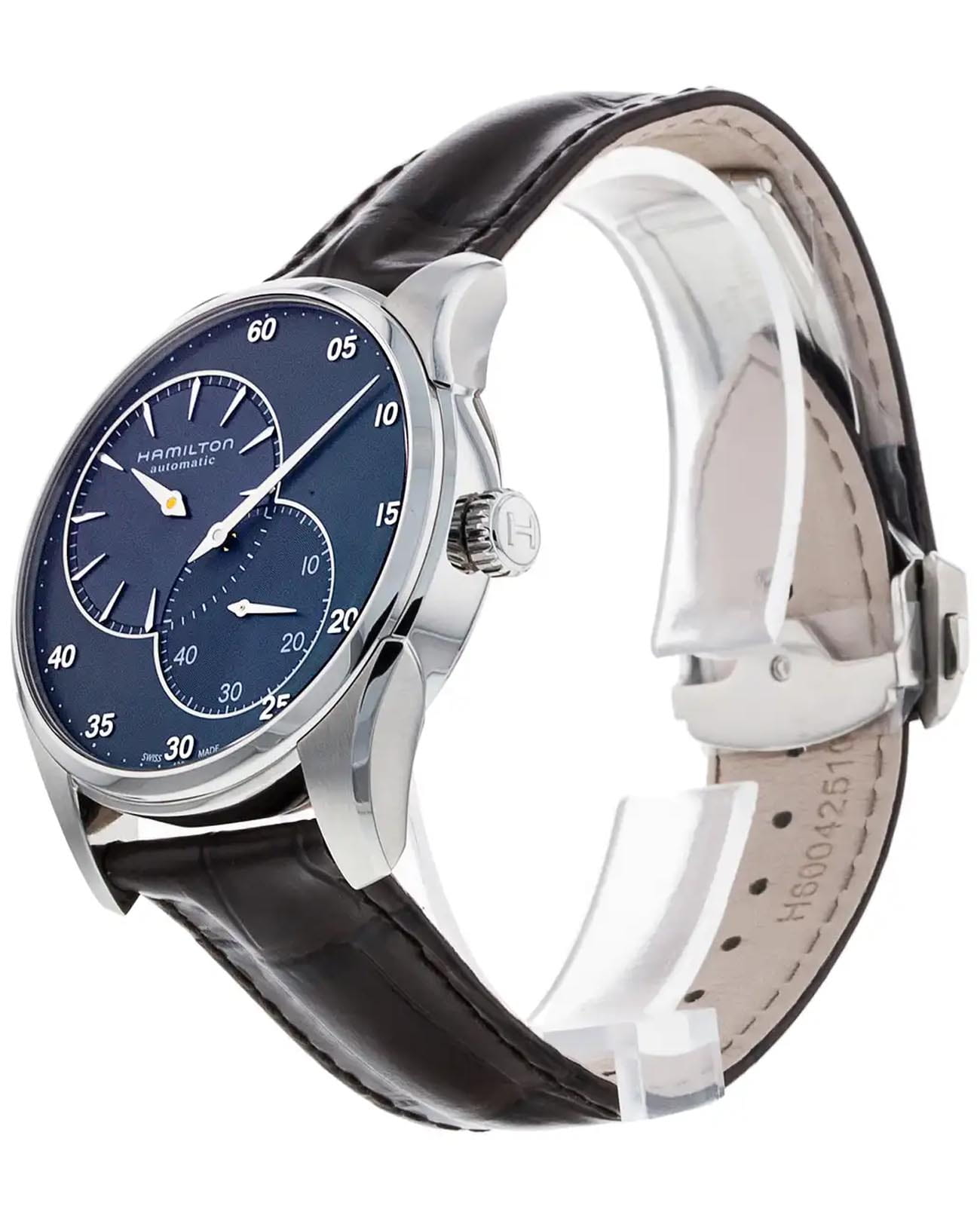 Hamilton Hamilton Jazzmaster Regulator Auto H42615743, jazzmaster швейцария мужские часы на браслете кожаный боковой вид