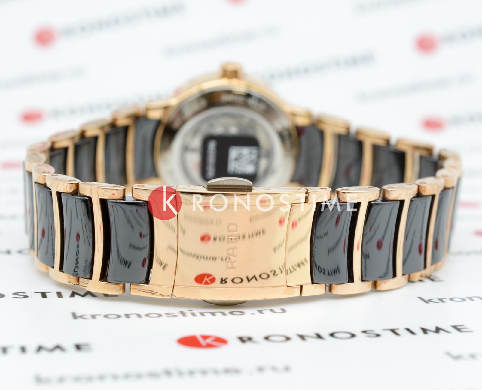 Rado Rado Centrix Automatic R30183172 механические женские часы часы крупный план черный циферблата