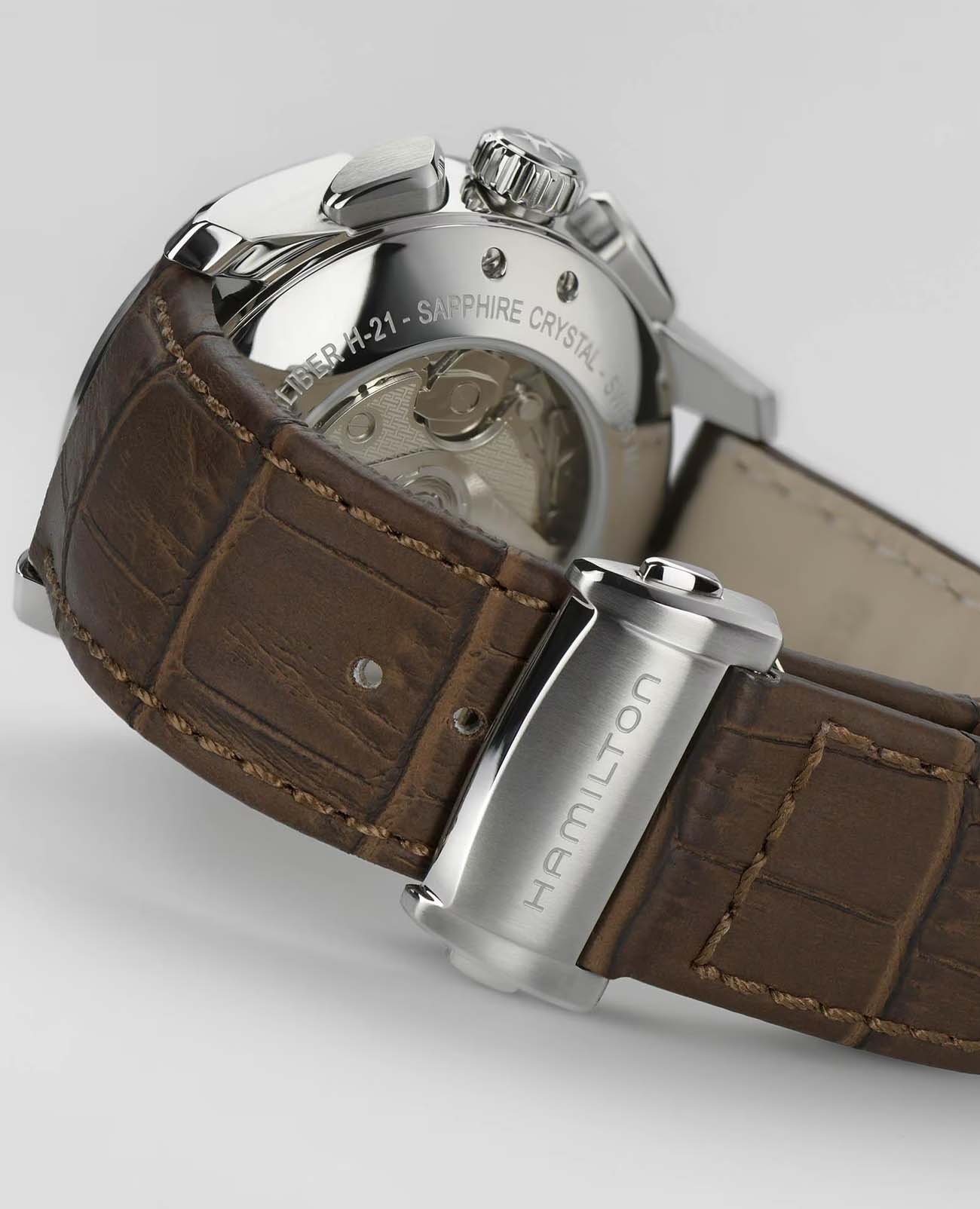 Оригинальные часы Hamilton Hamilton Jazzmaster Auto Chrono H32586541 механические калибр механизма h-21 общий вид