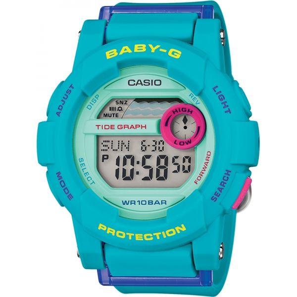 Casio Casio Baby-G BGD-180FB-2E  BGD-180FB-2E электронные женские часы серый циферблат, браслет  — вид спереди